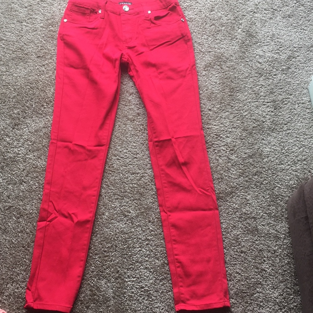 Red Venus skinny pants, size 4